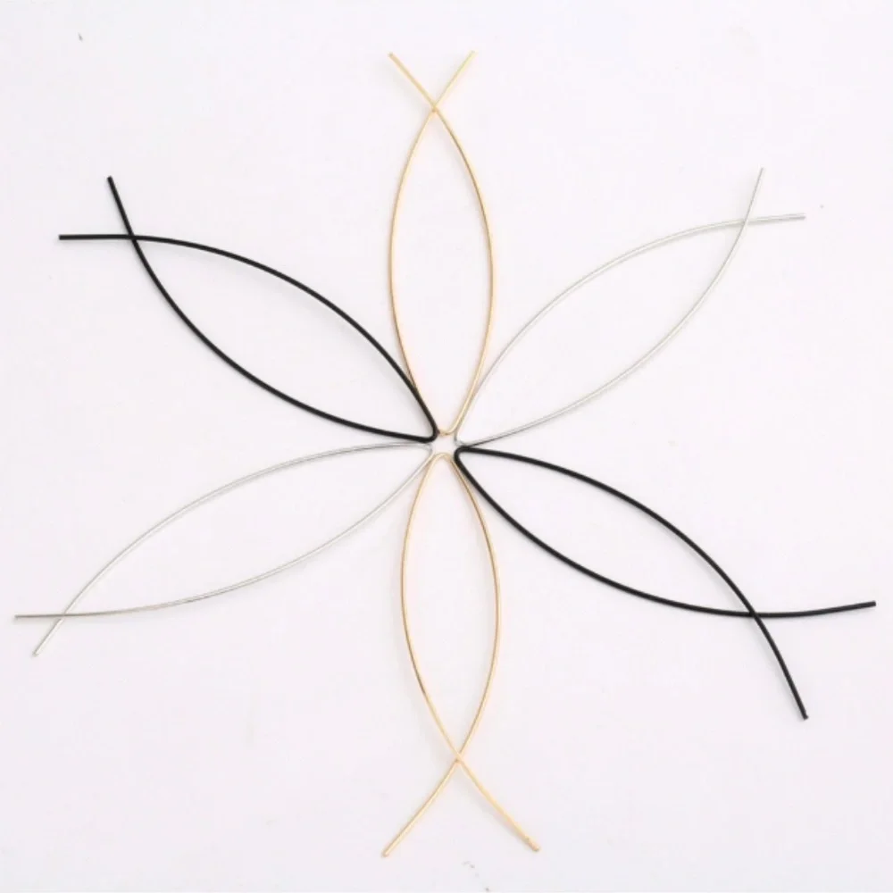 "Star-Crossed Lovers" Minimalist Hoop Earrings - Picture 7 of 11